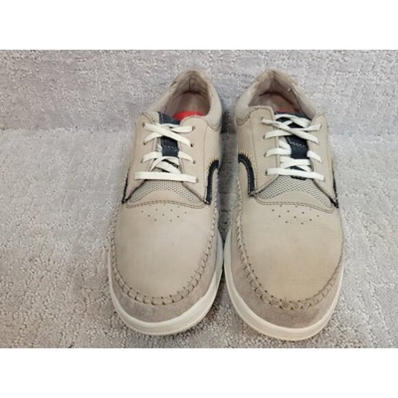 Clarks Gaskill Men's Size US 10M Nubuck Leather Gray Lace Up Sneakers 61423797 - Picture 3 of 10